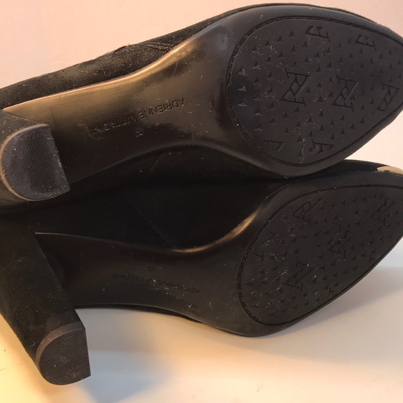 Adrienne Vittadini Black Suede Booties Size 8 - Picture 6 of 8